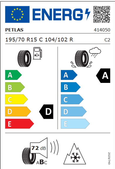 Petlas 195/70 R15C 104/102R VanMaster 4 Mevsim Lastiği 2025
