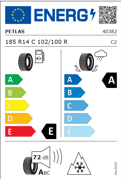 Petlas 185 R14C 102/100R 8PR FullGrip PT935 Kış Lastiği 2025