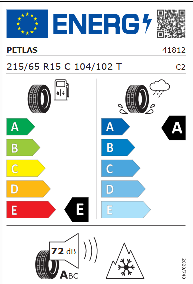 Petlas 215/65 R15C 104/102T FullGrip PT935 Kış Lastiği 2025