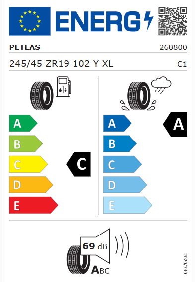 Petlas 245/45 ZR19 102Y XL Prestige Sport Yaz Lastiği 2026