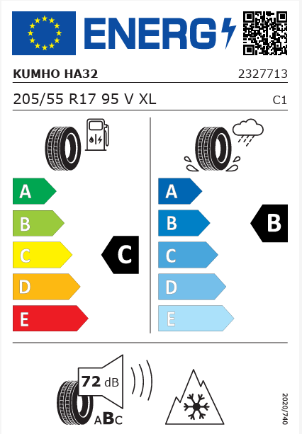 Kumho 205/55R17 95V XL Solus 4S HA32 Dört Mevsim 2026