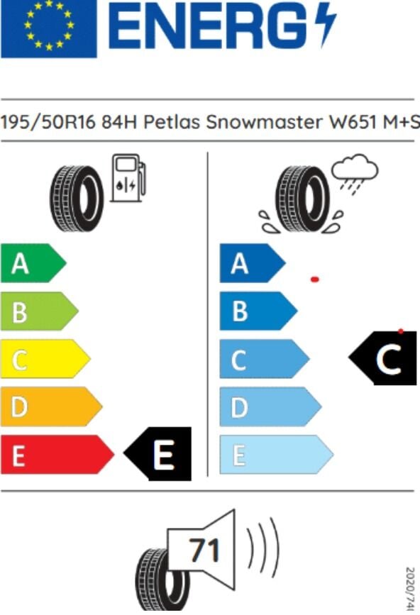 Petlas 195/50 R 16 84H Snowmaster W651 Kış 2026