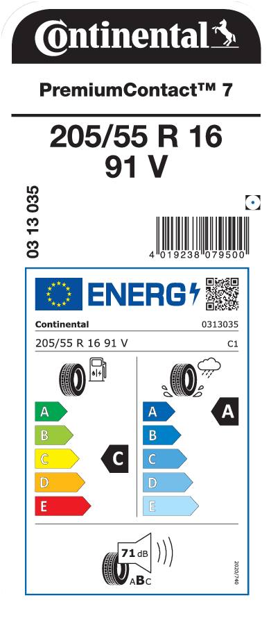 Continental 205/55 R 16 91V PremiumContact 7 Yaz 2026