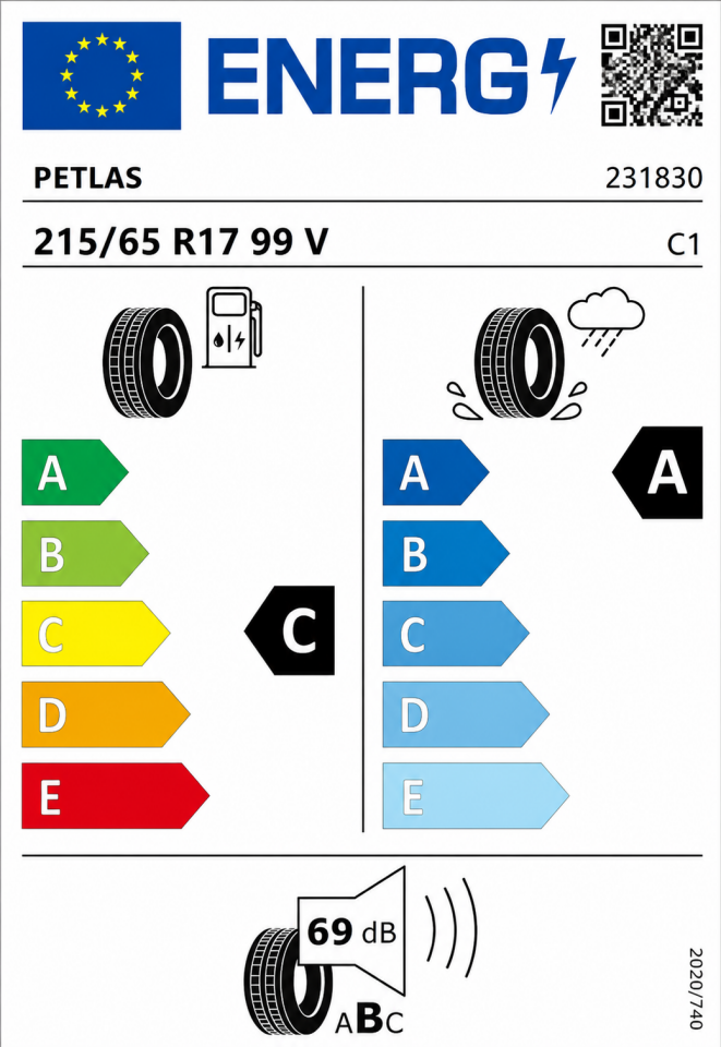 Petlas 215/65 R 17 99V Prime Comfort Yaz 2026