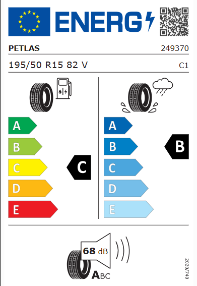 Petlas 195/50 R 15 82V Prime Comfort Yaz 2026