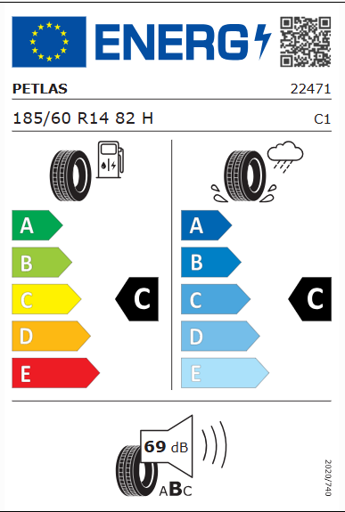 Petlas 185/60 R 14 82H ProGreen PT525 Yaz Lastiği 2025