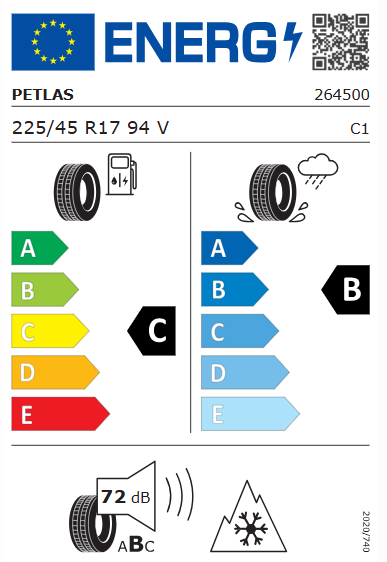 Petlas 225/45 R17 94V RF SnowMaster 2 Sport Kış Lastiği 2025