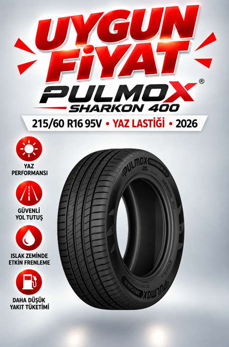 PULMOX 215/60R16 95V Yaz Lastiği 2026 İNDİRİMLİ FİYATLARDAN SENDE YARARLAN
