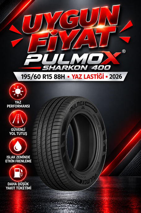PULMOX 195/60 R15 88H Yaz Lastiği 2026 İNDİRİMLİ FİYATLARDAN SENDE YARARLAN